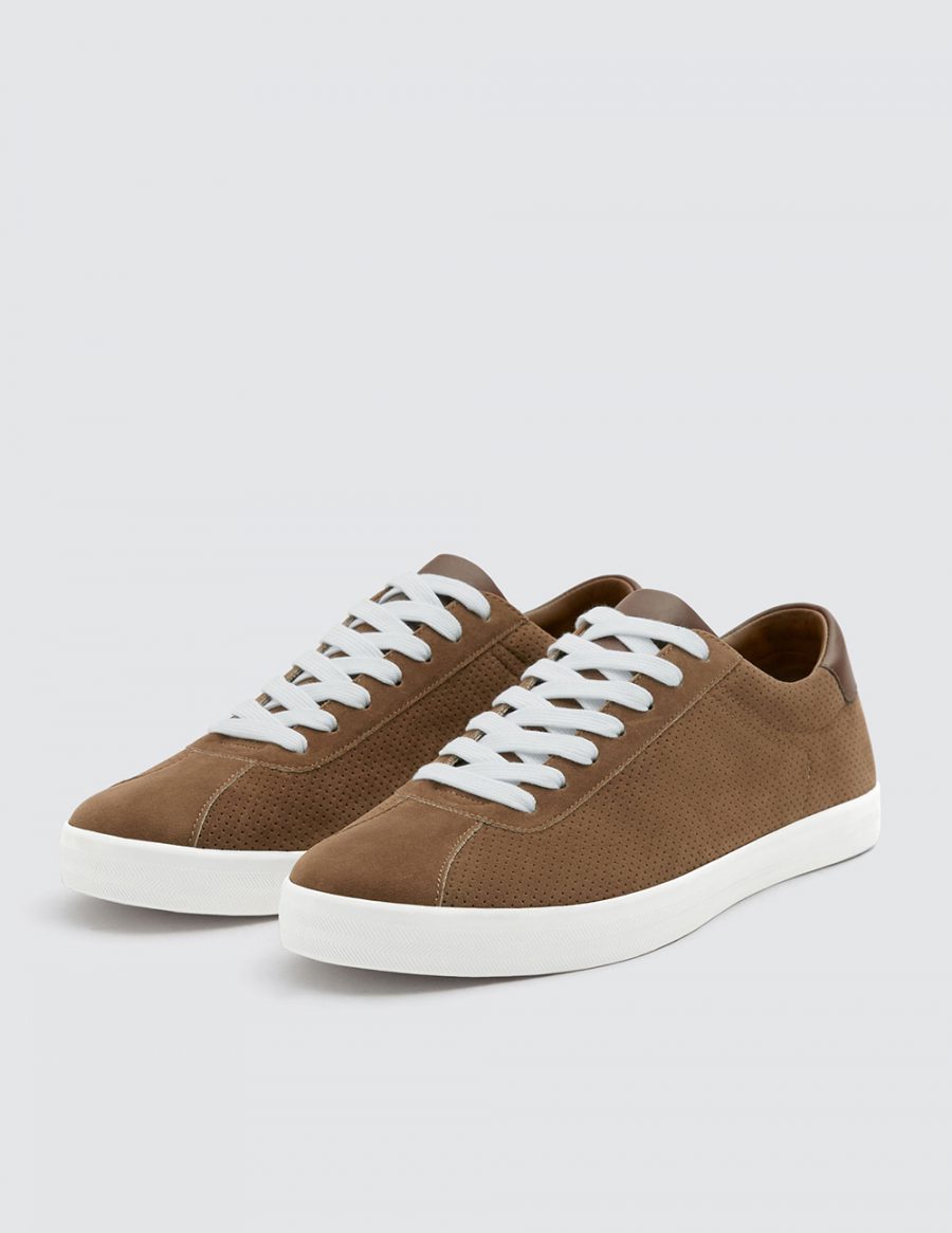 Brown Sneakers With Patch