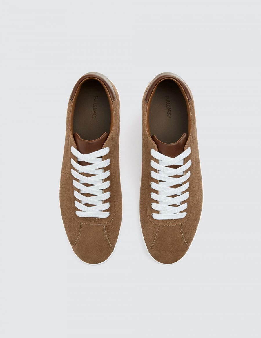 Brown Sneakers With Patch