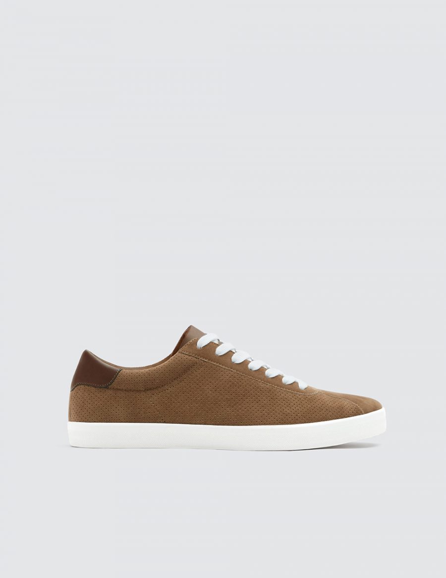 Brown Sneakers With Patch