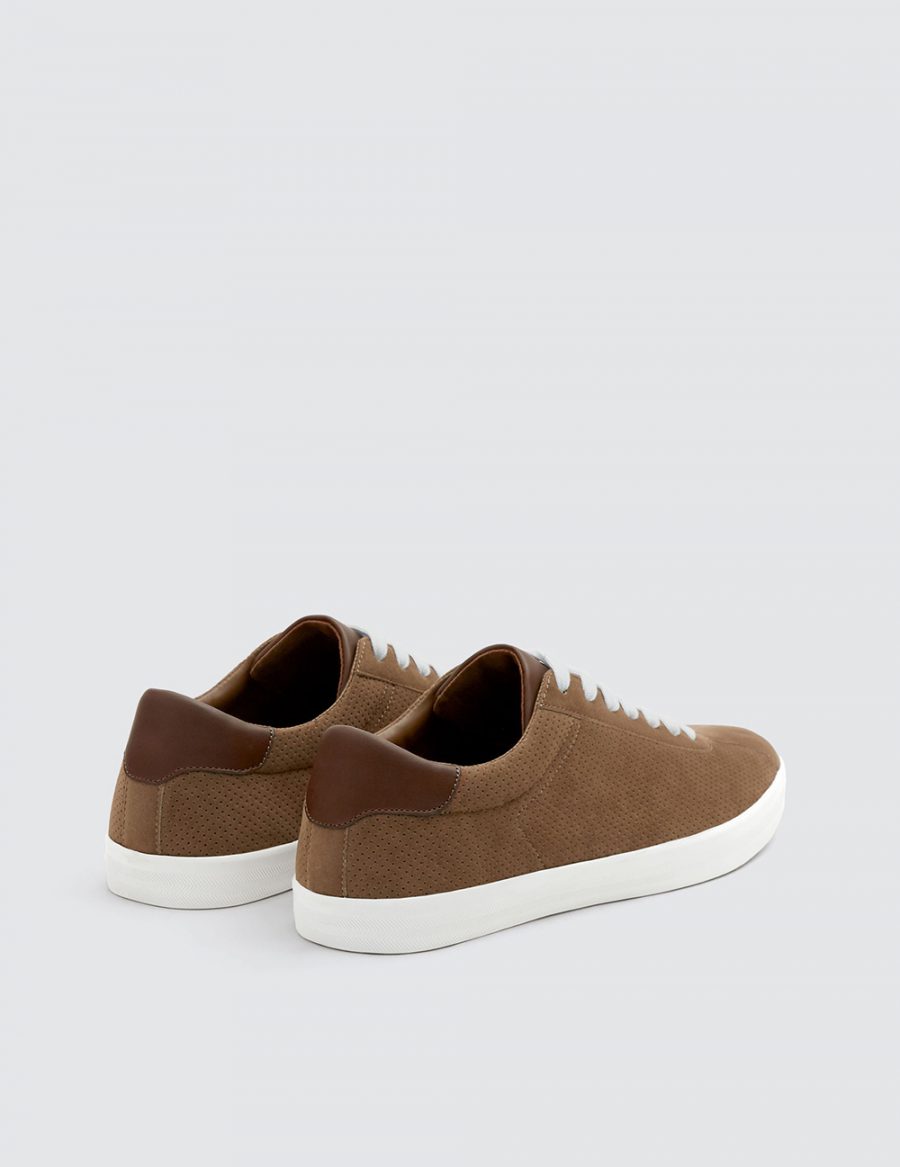 Brown Sneakers With Patch
