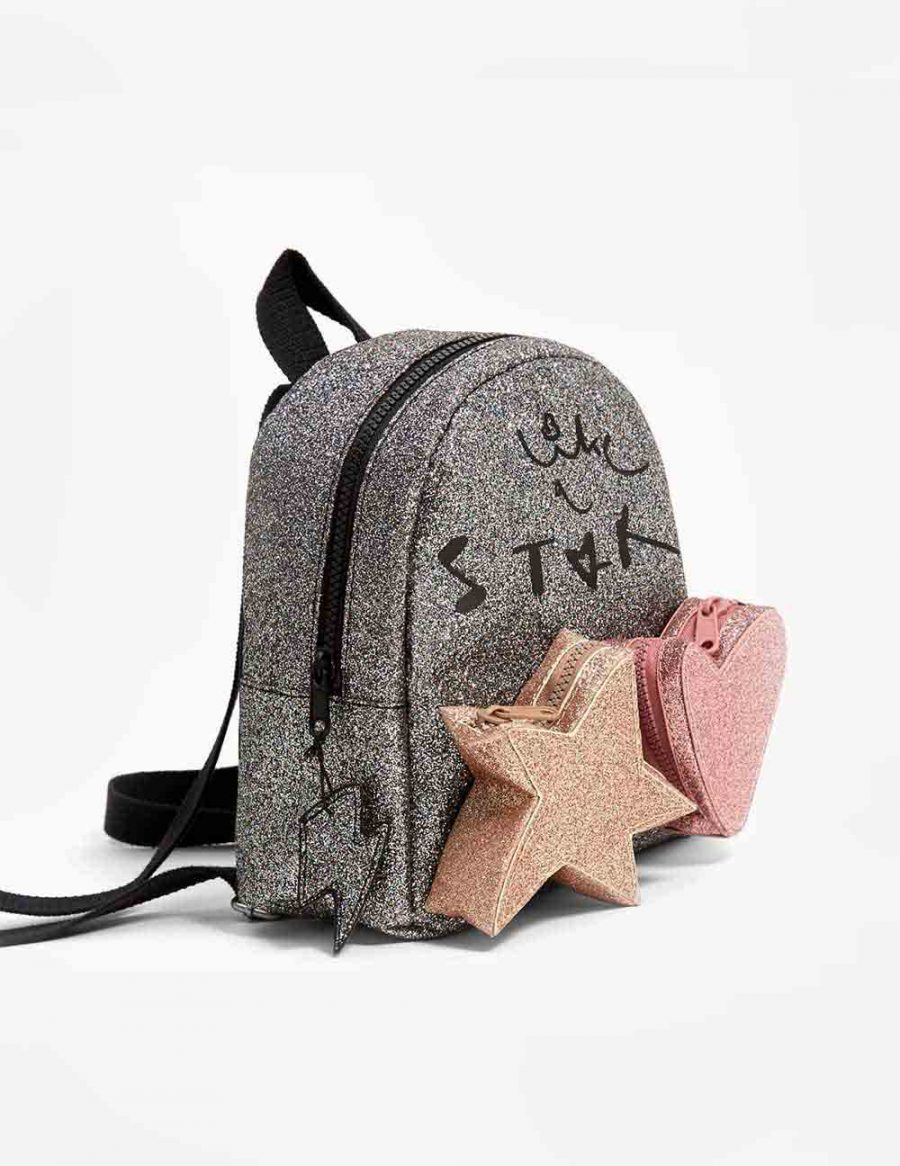Glittered Mini Backpack