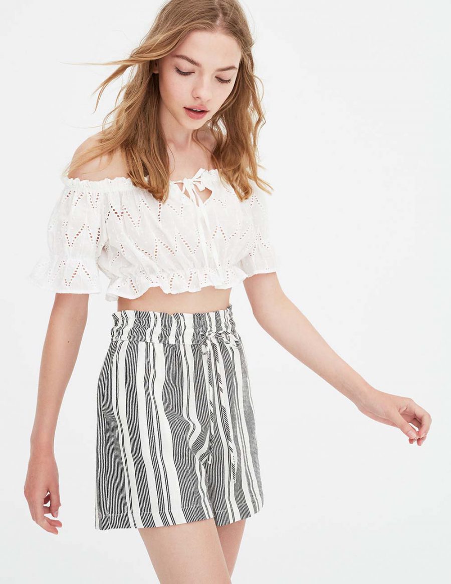 Drawstring Bermuda Shorts