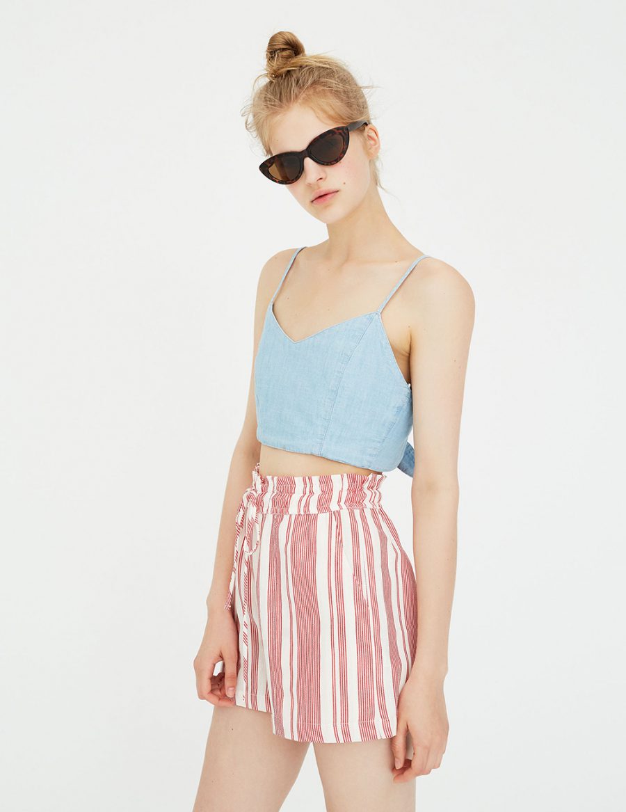 Drawstring Bermuda Shorts