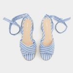 Scarf Fabric Tie Up Wedges